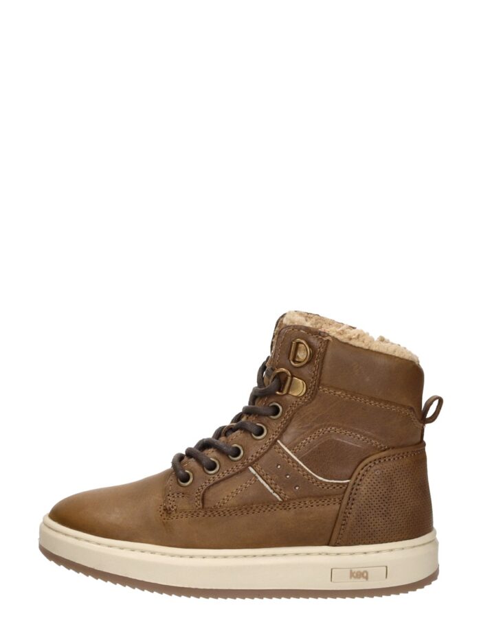 Keq Veterschoenen Hoog – Cognac