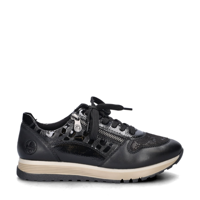 Rieker lage sneakers – Zwart