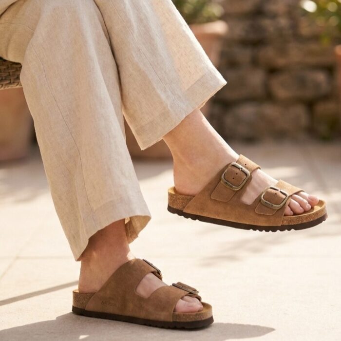 Scholl Noelle Sandalen taupe Suede