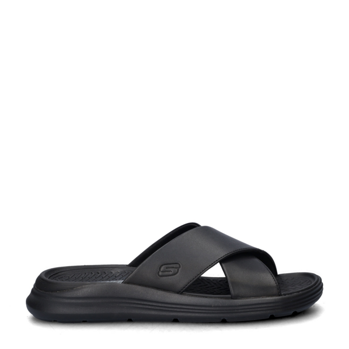 Skechers Relaxed Fit: Sargo Denal slippers – Zwart