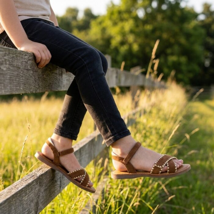 Muyters Sandalen cognac Leer