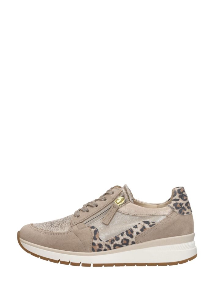 Gabor Sneakers Laag Met Stretch – Beige