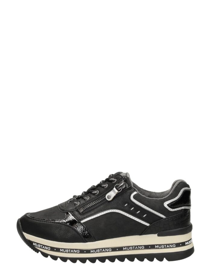 mustang Sneakers Laag – Zwart