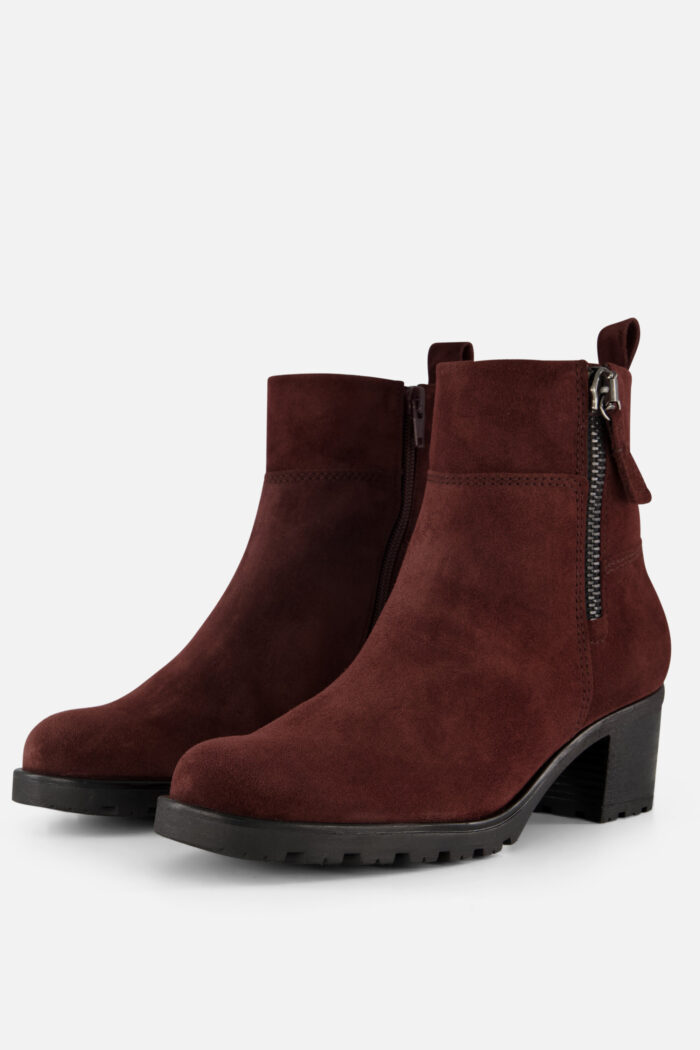 Gabor Enkellaarsjes bordeaux Suede – Rood