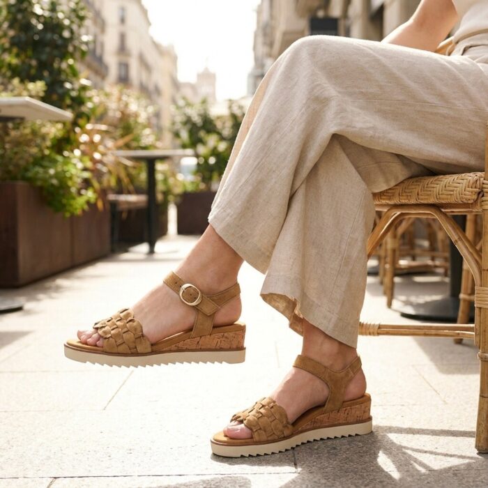Gabor Sandalen cognac Leer