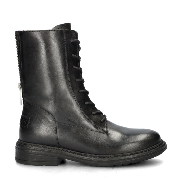 Shabbies Amsterdam Lacey veterboots – Zwart