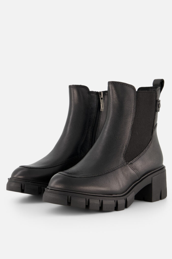 tamaris Chelsea boots zwart Leer