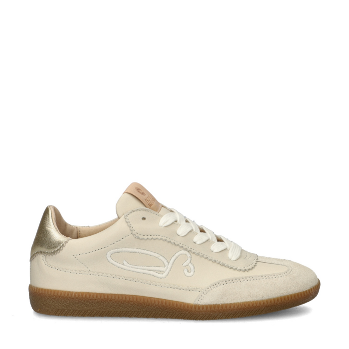 Fred de la Bretoniere Pearl Sign lage sneakers – Beige
