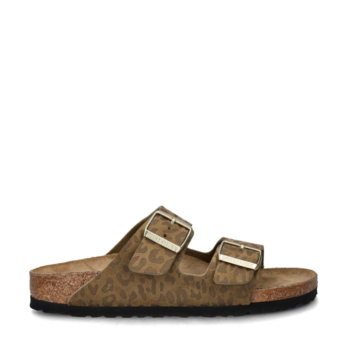 Birkenstock Arizona Leo sandalen – Bruin