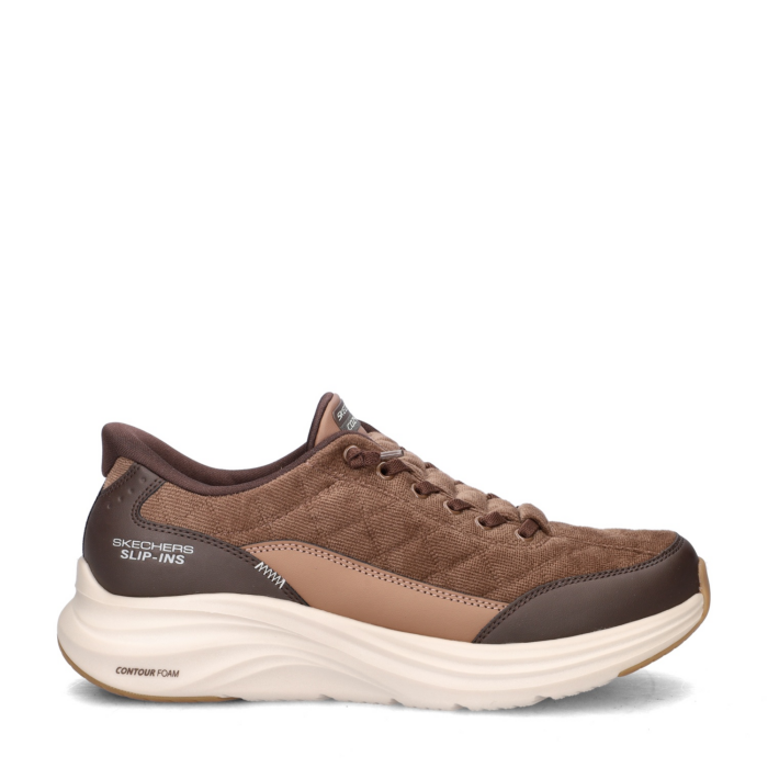 Skechers Hands Free Slip-ins Contour Foam Cozy Fit lage sneakers – Bruin