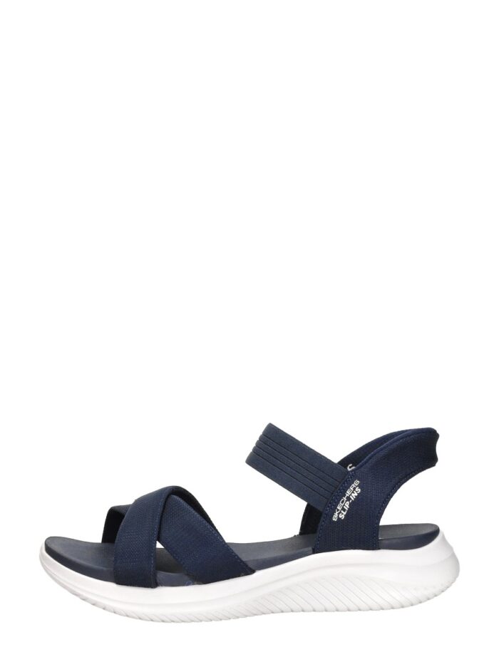 Skechers Ultra Flex 3.0 Sandalen blauw Textiel