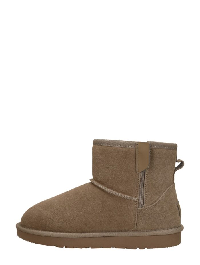 Sub55 Enkellaarsjes Plat – Taupe