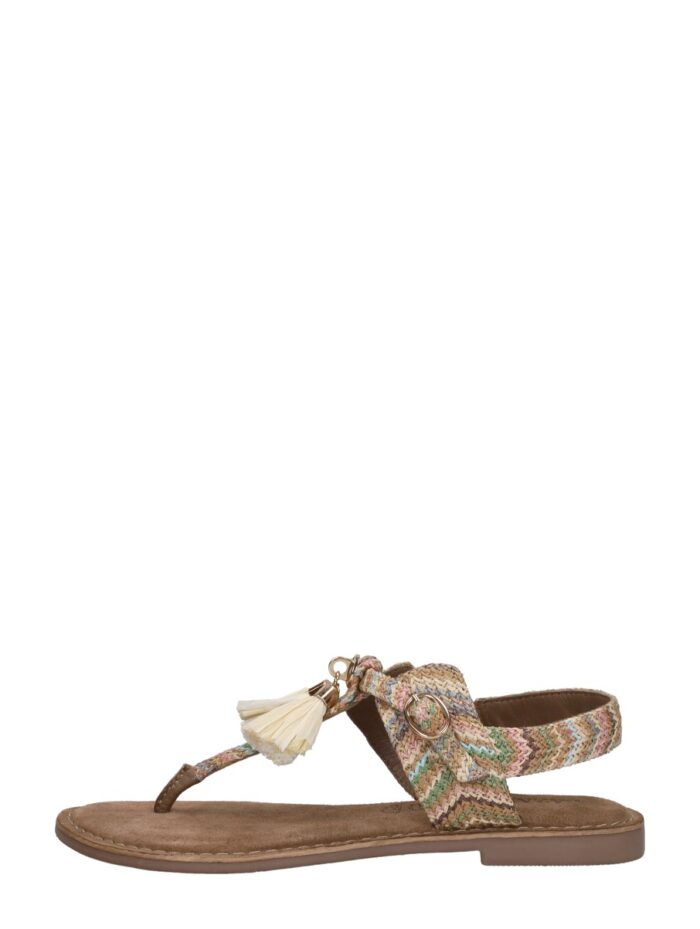 Lazamani Sandalen Plat – Beige