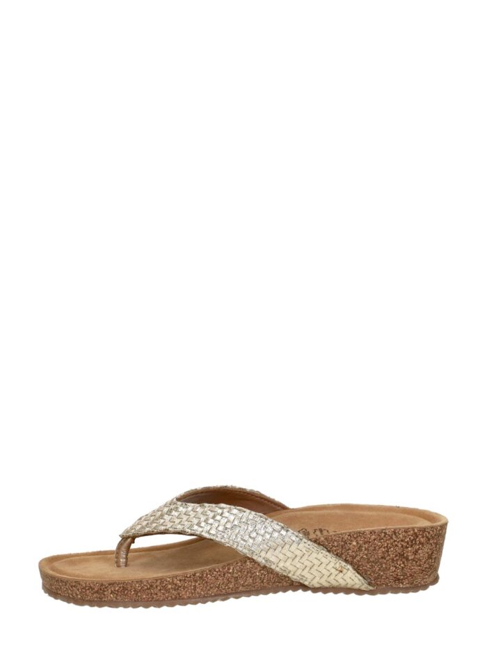 Lazamani Slippers goud Suede