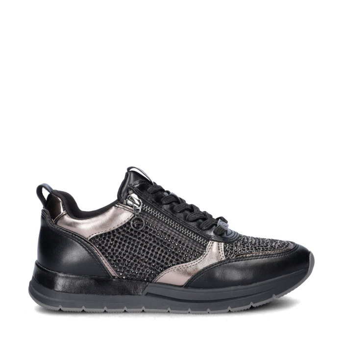 tamaris lage sneakers – Zwart