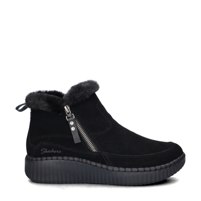 Skechers Wilshire Boulevard gevoerde boots – Zwart