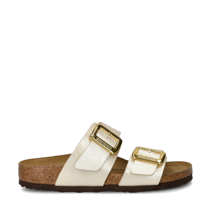 Birkenstock Sydney Cushion Buckle sandalen – Ecru