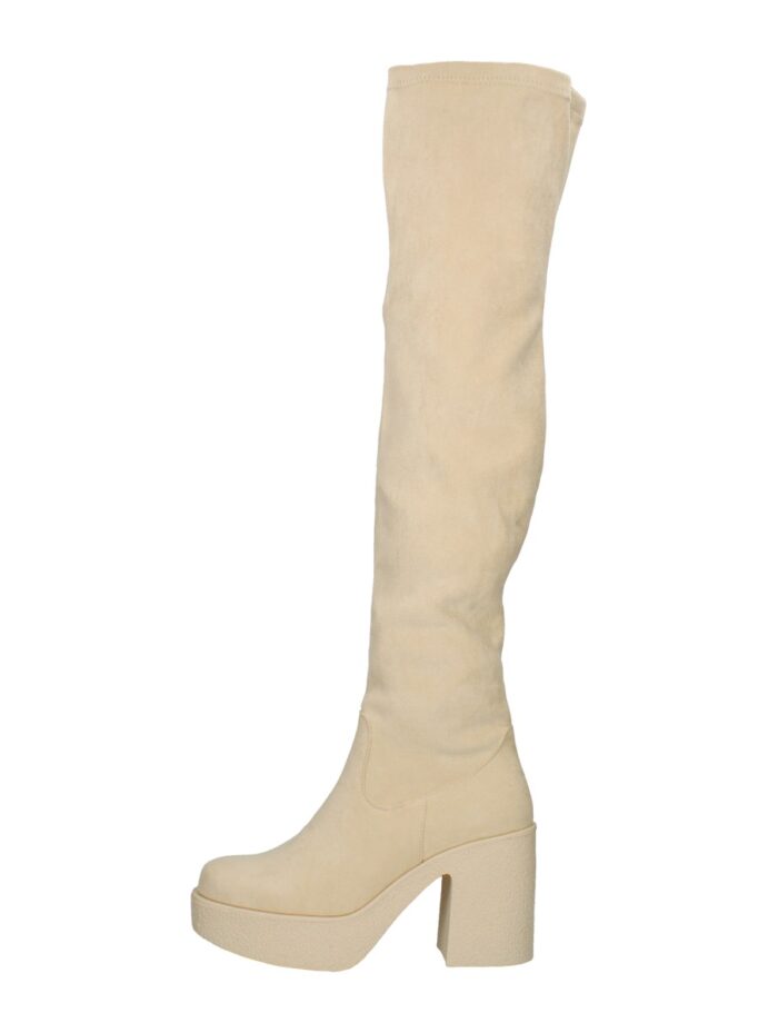 Posh By Poelman Overknee Laarzen – Beige