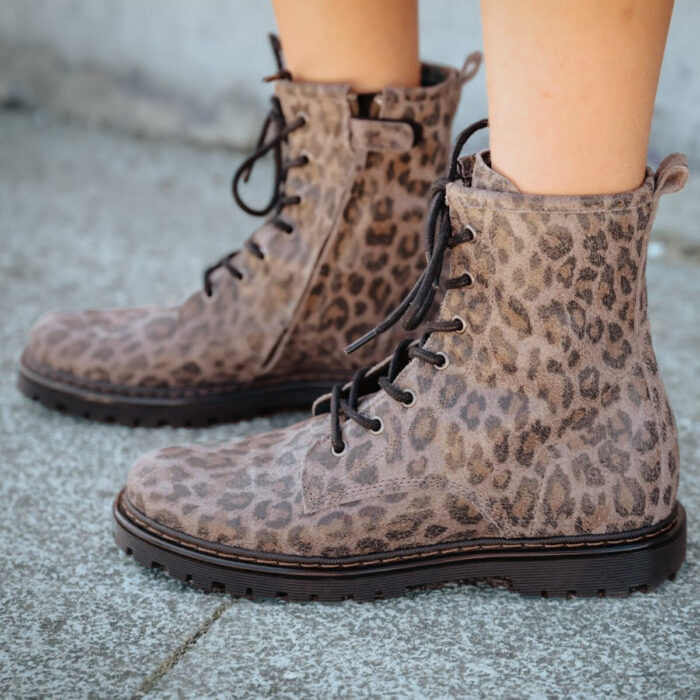 Giga Leopard Veterboots bruin Leer