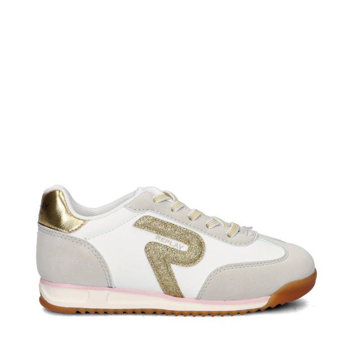 Replay Yard JR lage sneakers – Wit
