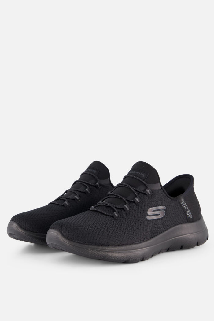 Skechers Slip-Ins Summits Wide Fit zwart Textiel