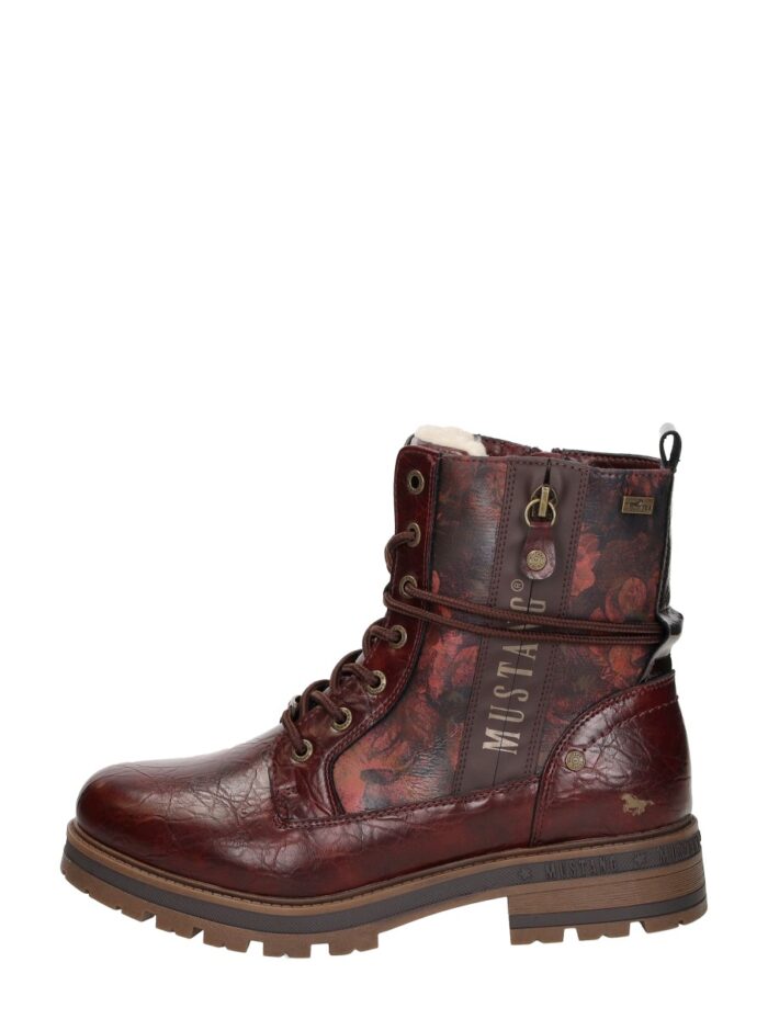 Mustang Veterschoenen Hoog – Bordeaux