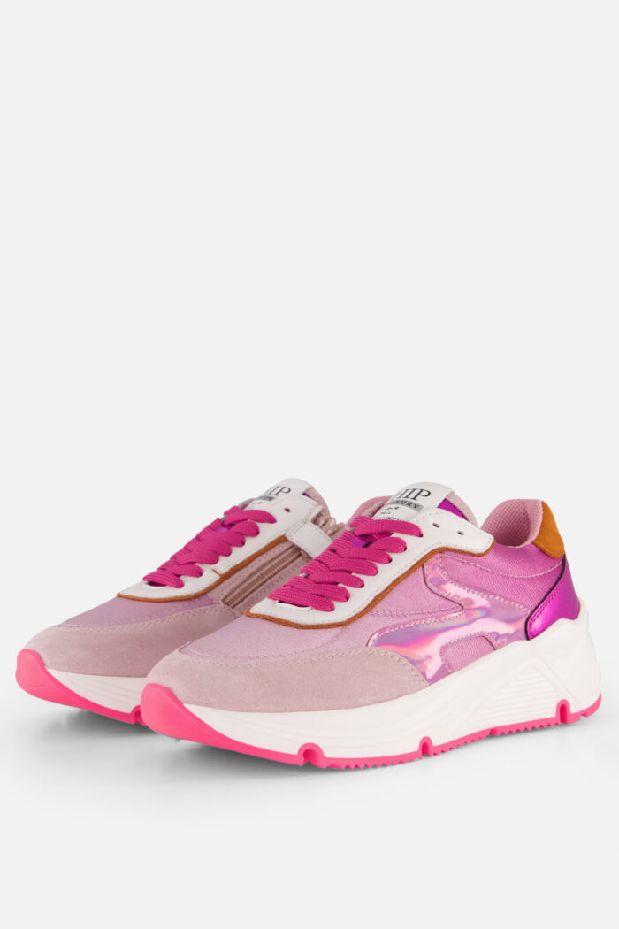Hip Metallic Sneakers roze Leer