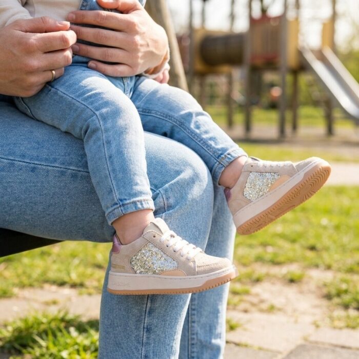 Shoesme Sneakers beige Leer