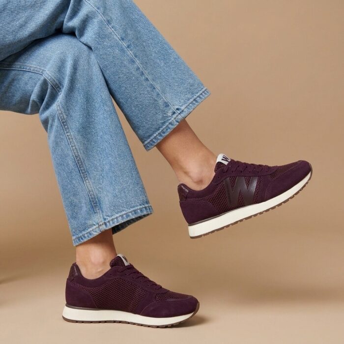 Woden Ronja Icon Sneakers paars Suede