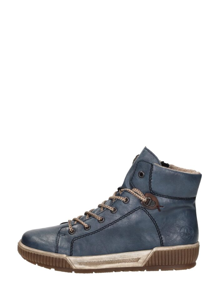 Rieker Veterschoenen Hoog – Licht blauw