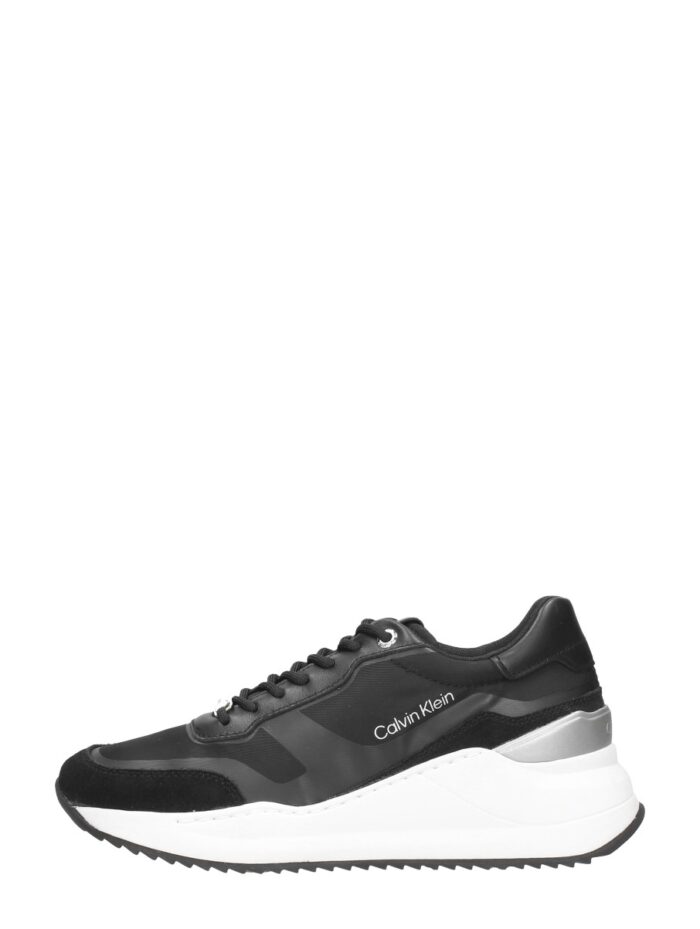 Calvin Klein Internal Wedge Lace Up-nylon Mix – Zwart