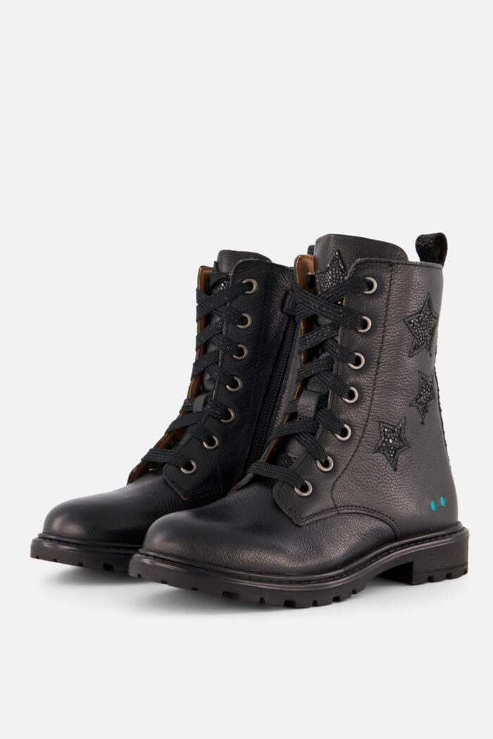 Bunnies JR BunniesJR Haillee Happy Veterboots zwart Leer