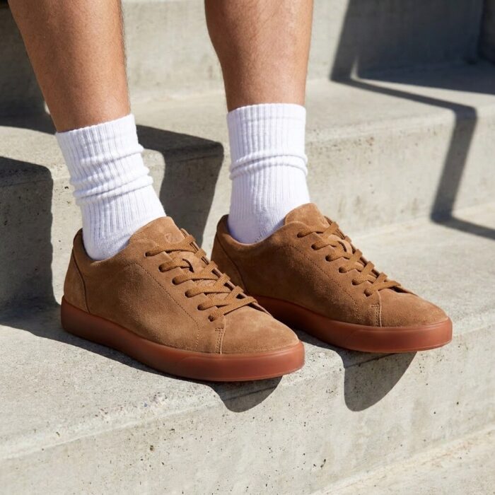 ECCO Soft 10 Sneakers bruin Suéde