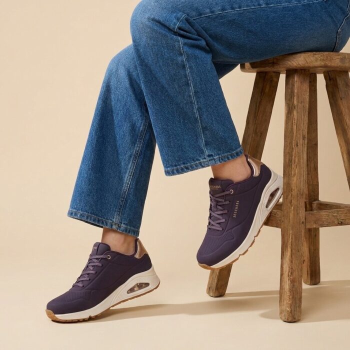 Skechers Uno Shimmer Away Sneakers paars