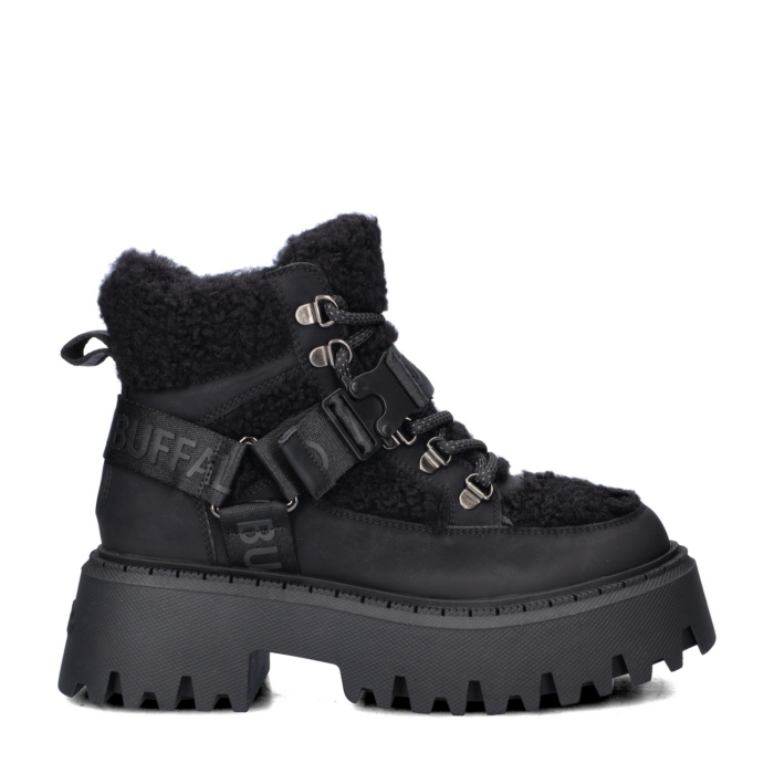 Buffalo Aspen Com Mid Warm veterboots – Zwart