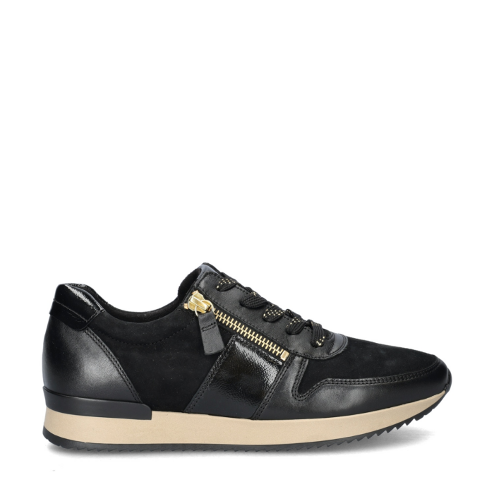 Gabor Best Fitting lage sneakers – Zwart