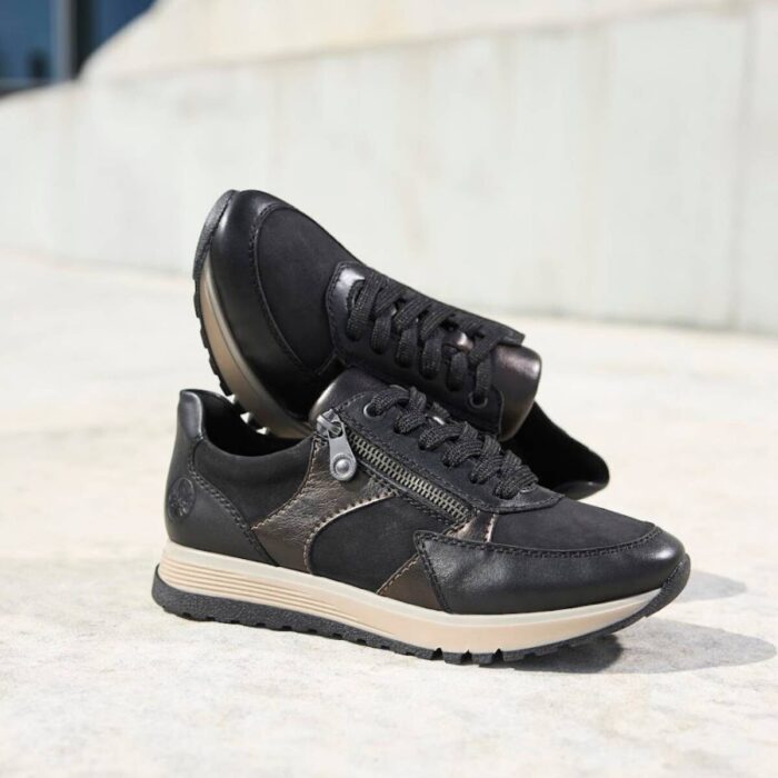 Rieker Sneakers zwart Synthetisch
