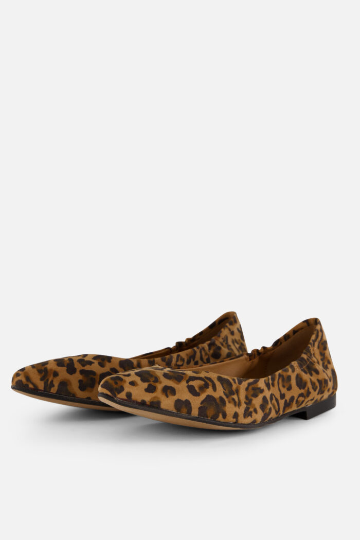 Linea Zeta Linea Zeta Leopard Ballerina’s bruin Leer