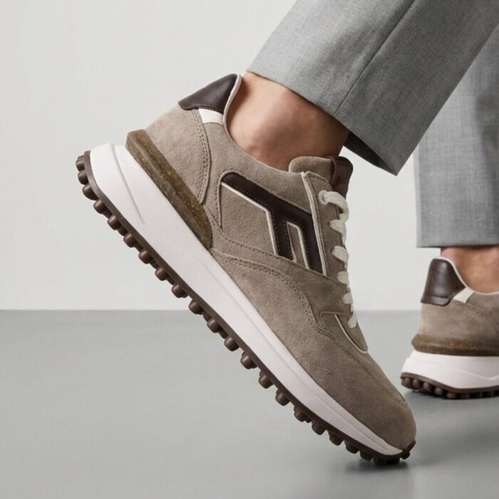 Floris van Bommel Floris van Bommel Noppi Sneakers taupe Suede
