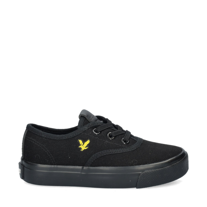 Lyle & Scott Wick Kids lage sneakers – Zwart