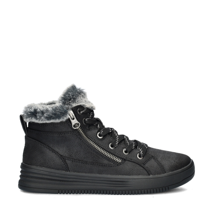 Bobs Blizzard hoge sneakers – Zwart