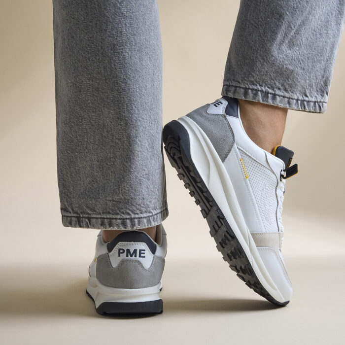PME Legend PME Legend Aditude Sneakers wit Imitatieleer