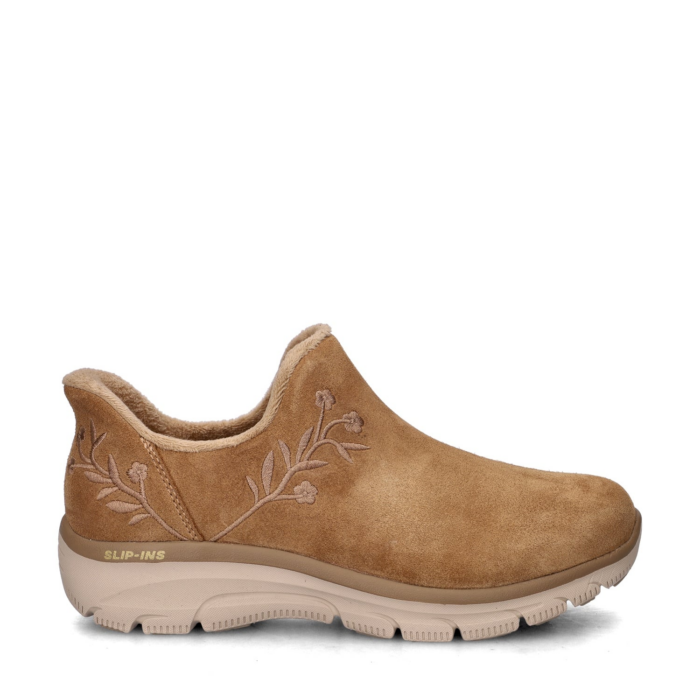 Skechers Hands Free Slip-Ins Easy Going Floral instapschoenen – Cognac