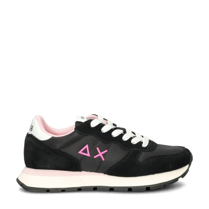 Sun 68 Ally Solid Nylon lage sneakers – Zwart