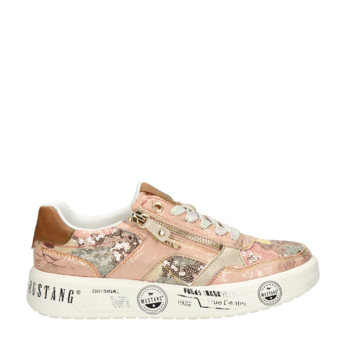 mustang lage sneakers – Roze
