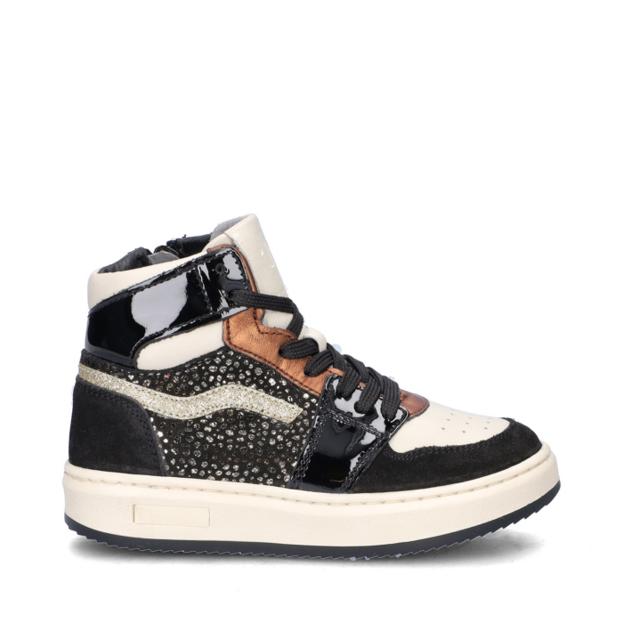 Nelson Kids hoge sneakers – Zwart