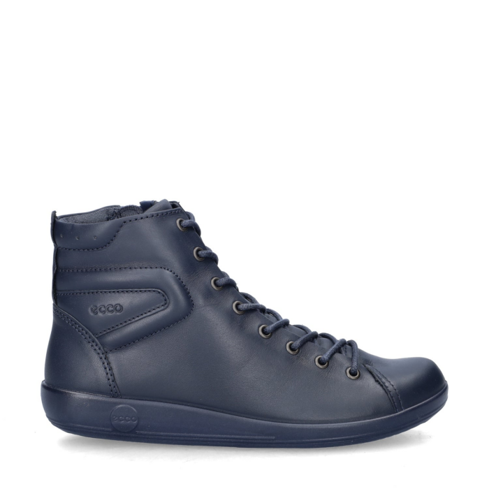 ECCO Soft 2.0 hoge sneakers – Blauw