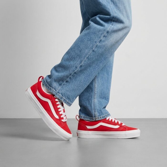 Vans Skate Old Skool Sneakers rood Textiel