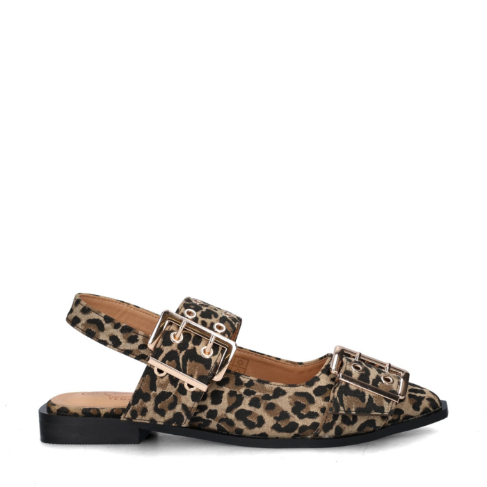 Nelson ballerinas & instappers – Bruin