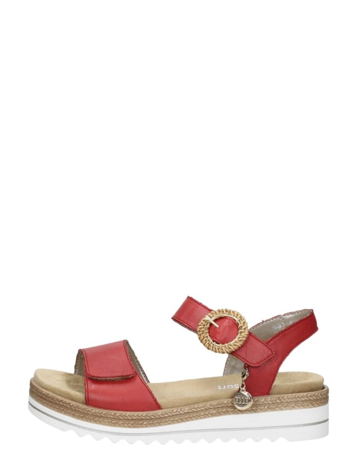 Remonte Sandalen Plat – Rood